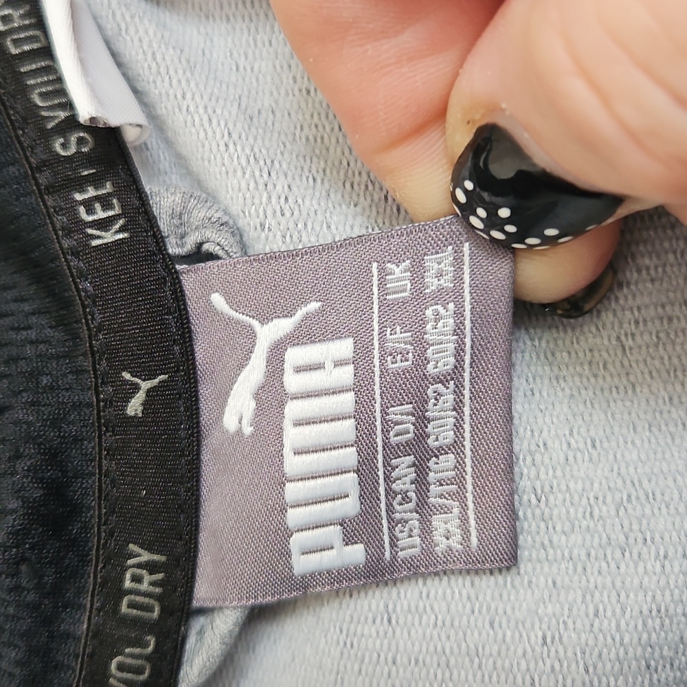 Puma Heather Gray and Black Hoodie - Picture 2 of 3
